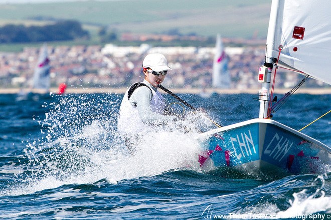 Lijia Xu  (CHN), Laser Radial - London 2012 Olympic Sailing Competition © Thom Touw http://www.thomtouw.com